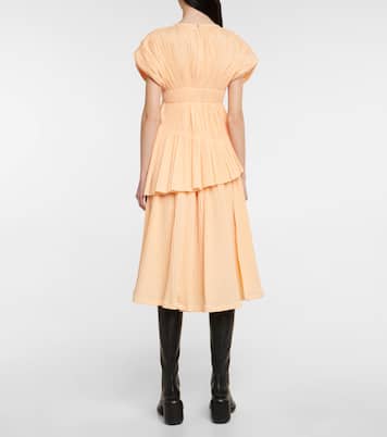 Top en mezcla de algodón plisado | Jil Sander