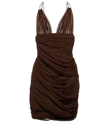 V-neck ruched minidress | Dolce&Gabbana