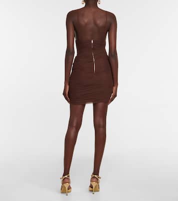V-neck ruched minidress | Dolce&Gabbana