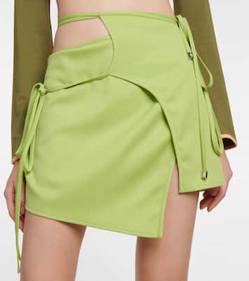 Greta asymmetric miniskirt | The Attico