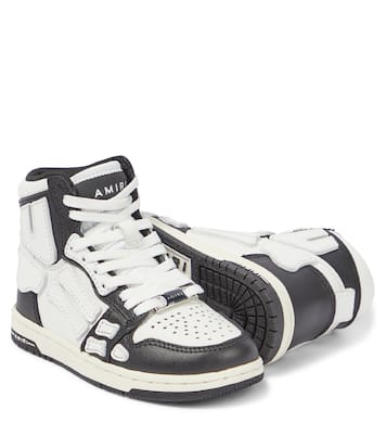 Skeleton leather high-top sneakers | Amiri Kids