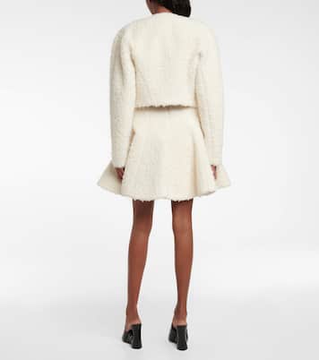 Abrigo de alpaca y algodón cropped | Alaïa