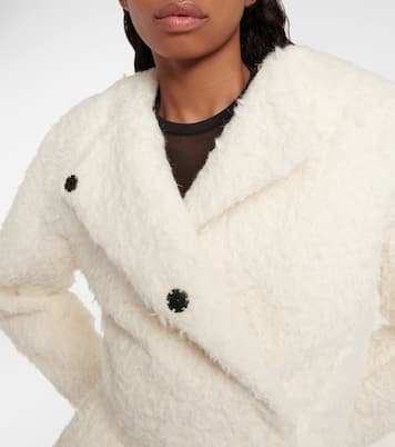 Abrigo de alpaca y algodón cropped | Alaïa