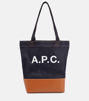 Axelle logo leather-trimmed tote bag | A.P.C.