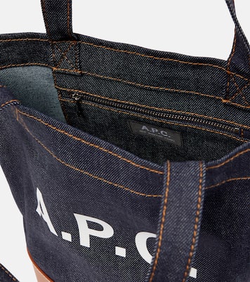 Axelle logo leather-trimmed tote bag | A.P.C.