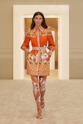 Kaleidoscope Aries cotton-blend shirt dress | Zimmermann