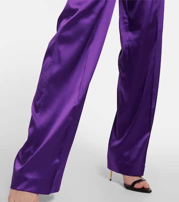 Pantaloni in seta con logo | Tom Ford