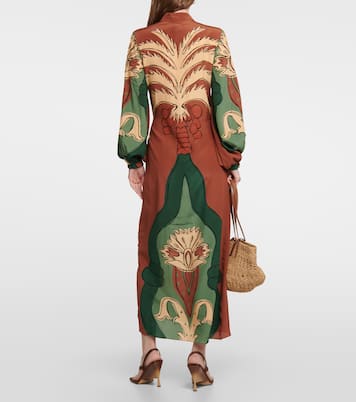 Printed maxi wrap dress | Johanna Ortiz