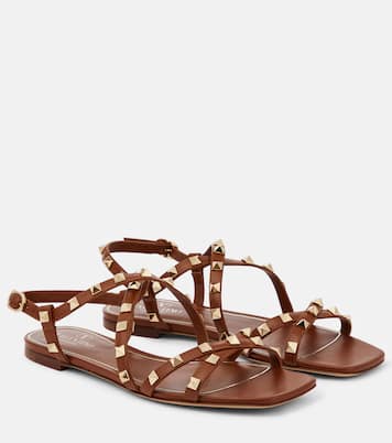 Sandalen Rockstud aus Leder | Valentino Garavani