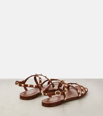 Sandalen Rockstud aus Leder | Valentino Garavani