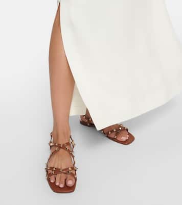 Sandalen Rockstud aus Leder | Valentino Garavani