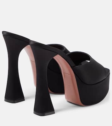 Dalida satin platform mules | Amina Muaddi