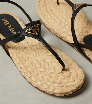 Sandalen aus Leder | Prada