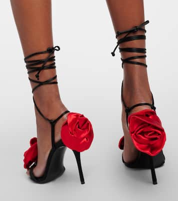 Sandales en satin à fleurs | Magda Butrym