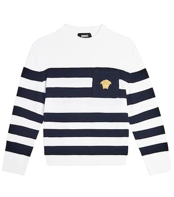 Jersey Medusa de algodón a rayas | Versace Kids