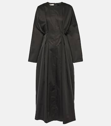 Gathered cotton midi dress | CO