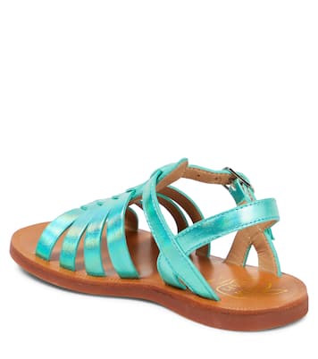 Sandali Plagette Strap in pelle | Pom d'Api