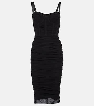 Abito midi in tulle con volant | Dolce&Gabbana