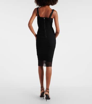 Abito midi in tulle con volant | Dolce&Gabbana