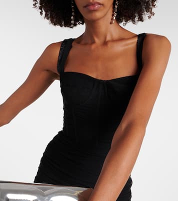 Abito midi in tulle con volant | Dolce&Gabbana