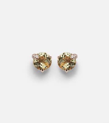 Boucles d'oreilles Peekaboo en or rose 18 ct, béryls et diamants | Bucherer Fine Jewellery