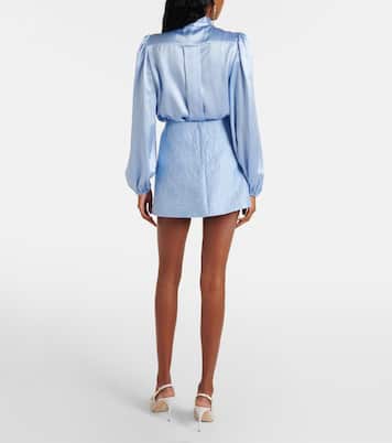 Minifalda de mezcla de algodón y seda | Dolce&Gabbana