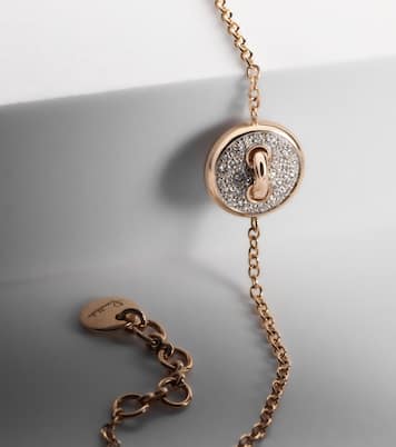 Bracelet Pom Pom en or rose 18 ct, diamants et nacre | Pomellato
