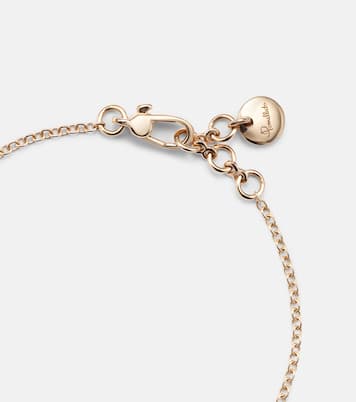 Pom Pom Dot 18kt rose gold chain bracelet with white diamonds and mother of pearl | Pomellato