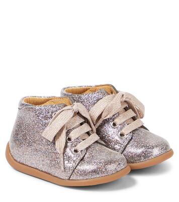 Baby - Scarpine in pelle e glitter | Pom d'Api