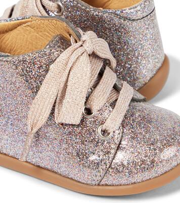 Baby - Scarpine in pelle e glitter | Pom d'Api