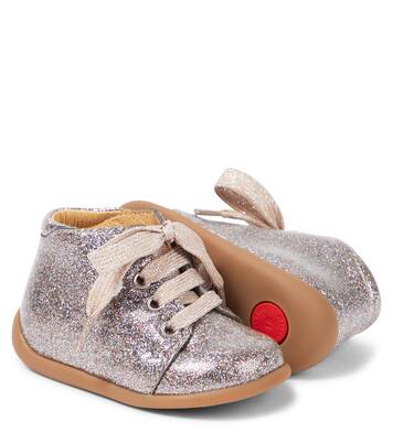 Baby - Scarpine in pelle e glitter | Pom d'Api