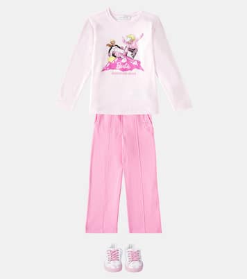 x Barbie® cotton-blend sweatpants | Monnalisa