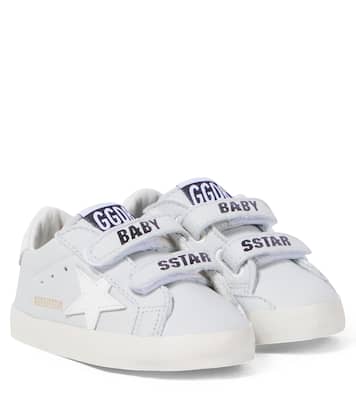 Bébé – Baskets School en cuir | Golden Goose Kids