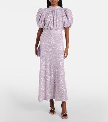 Sequined open-back maxi dress | Rotate