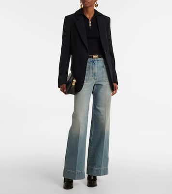 Jeans a gamba larga Alina a vita alta | Victoria Beckham