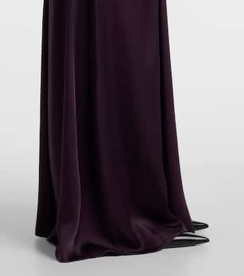 Gathered crêpe satin gown | Victoria Beckham