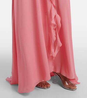 Abito lungo in georgette di seta | Blumarine