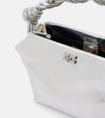 Bou Mini metallic leather shoulder bag | Ganni