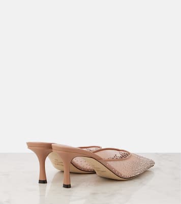 Mules Vivi 65 in mesh con cristalli | Jimmy Choo