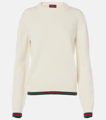 Pullover Web Stripe aus Wolle und Kaschmir | Gucci