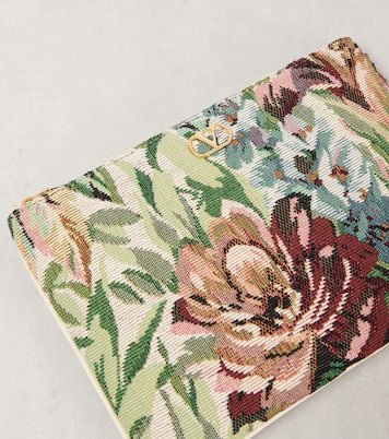 VLogo Signature Small jacquard pouch | Valentino Garavani