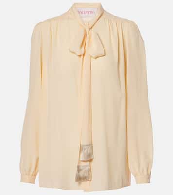 Camisa en crepé de china de seda | Valentino