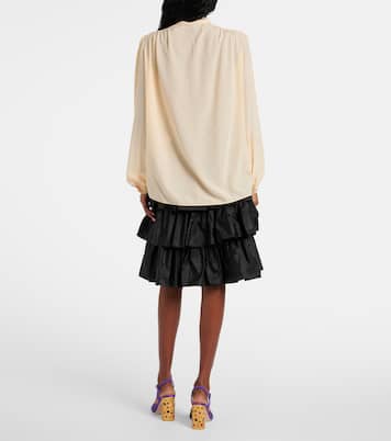 Camisa en crepé de china de seda | Valentino
