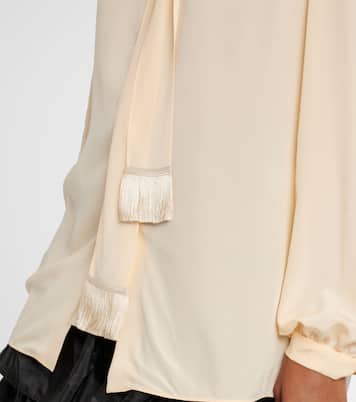Camisa en crepé de china de seda | Valentino