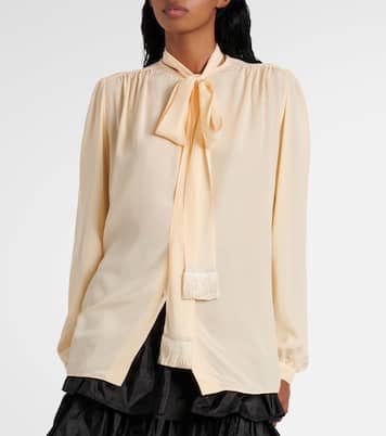 Camisa en crepé de china de seda | Valentino