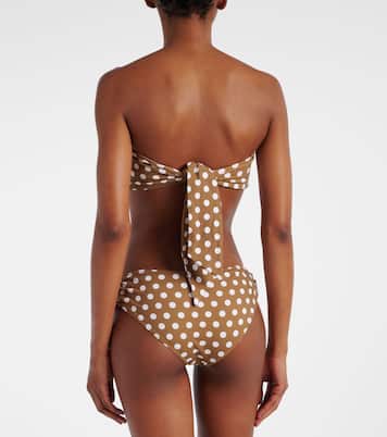 Top de bikini bandeau Coronada a lunares | Marysia