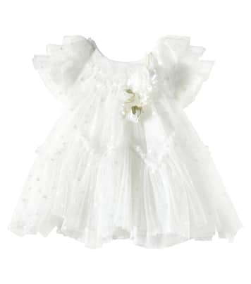 Bebé - vestido Daisy de tul adornado | Monnalisa