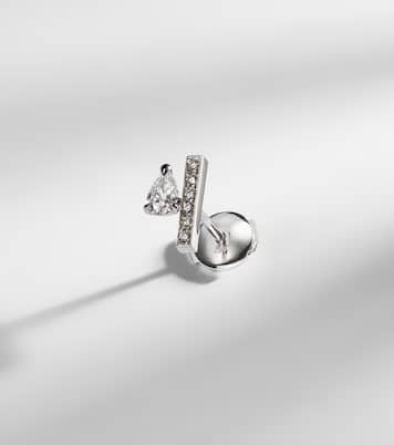 Orecchino singolo Serti Sur Vide in oro bianco 18kt con diamante | Repossi