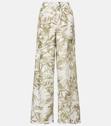 Pantalon ample en soie | Brunello Cucinelli