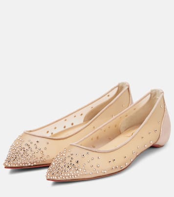 Bailarinas Follies Strass de malla | Christian Louboutin